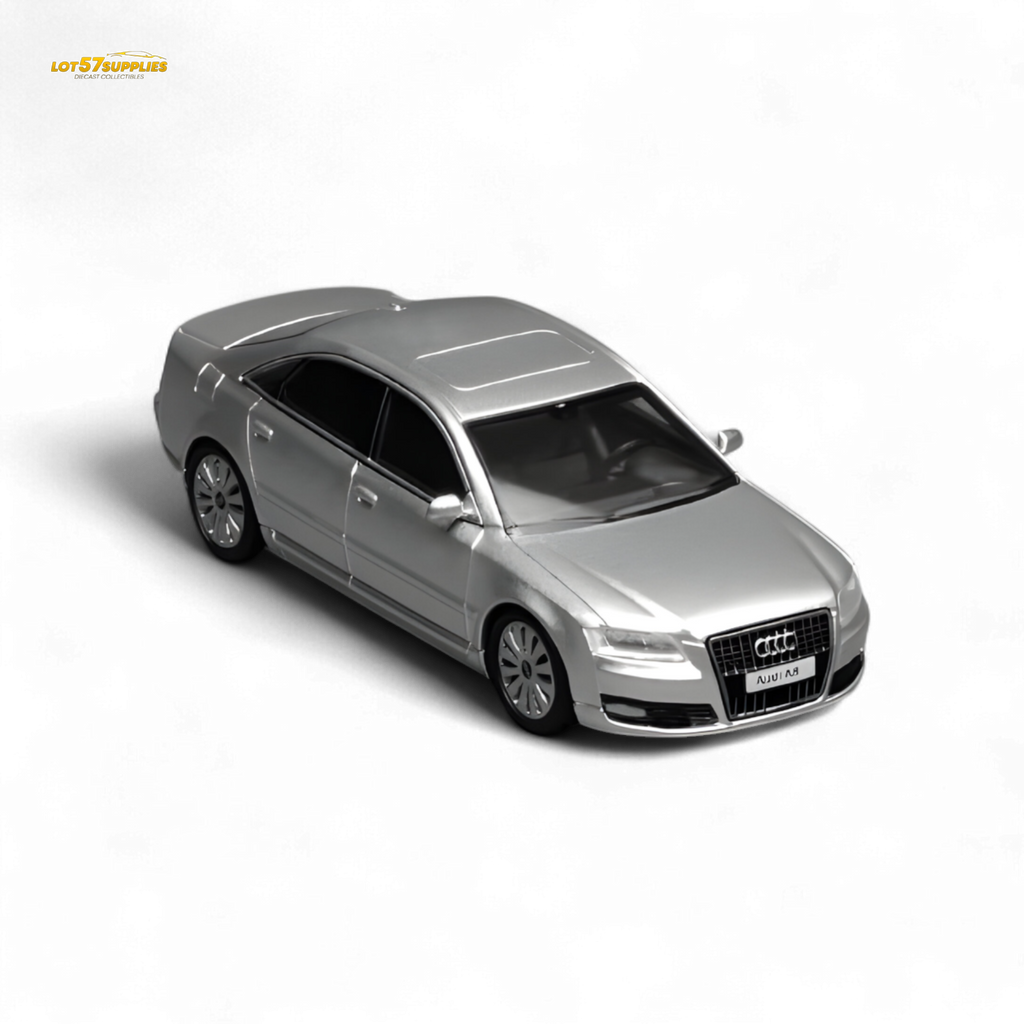 MOTORHELIX Audi A8 D3 Facelift Silver 1:64