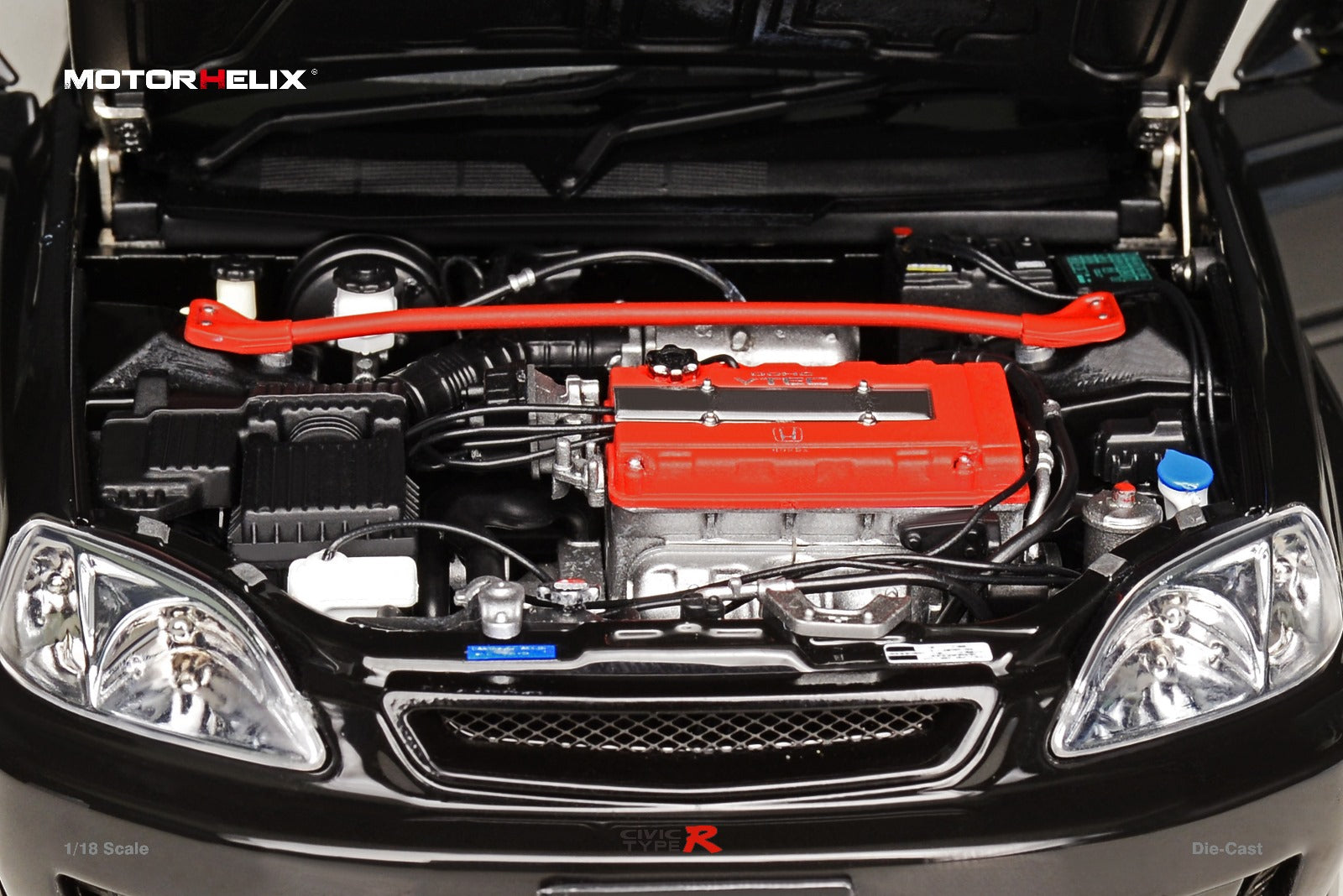 MOTORHELIX Honda Civic Type-R EK9 Silver 1:18