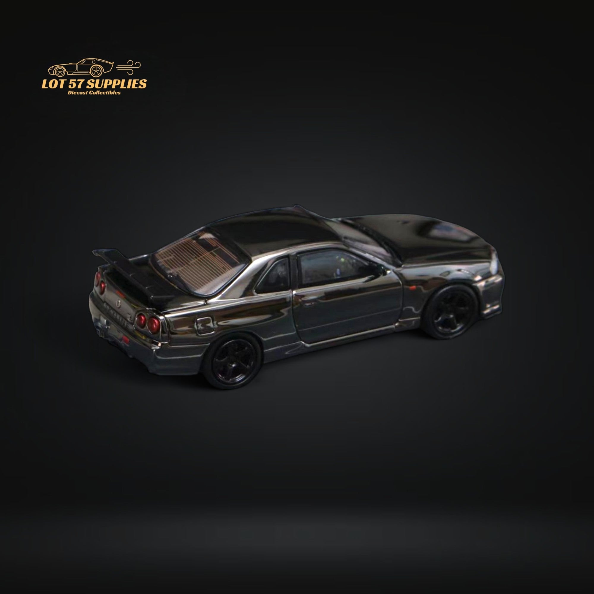 Street Weapon Skyline GT-R R34 V-SPEC-II Chrome 1:64