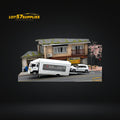 Unique Model Hino Ranger 5th Generation Outriggers WHITE 1:64