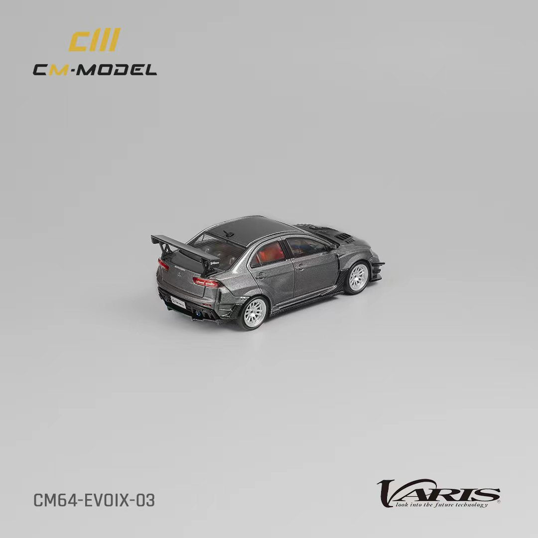 CM Model Mitsubishi Lancer Evolution X Varis Wide Body Gray 1:64