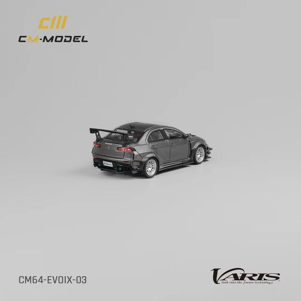 CM Model Mitsubishi Lancer Evolution X Varis Wide Body Gray 1:64