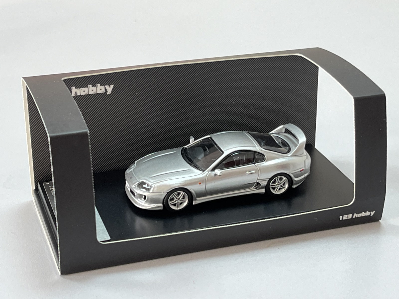123 Hobby Toyota Supra JZA80Z Silver 1:64