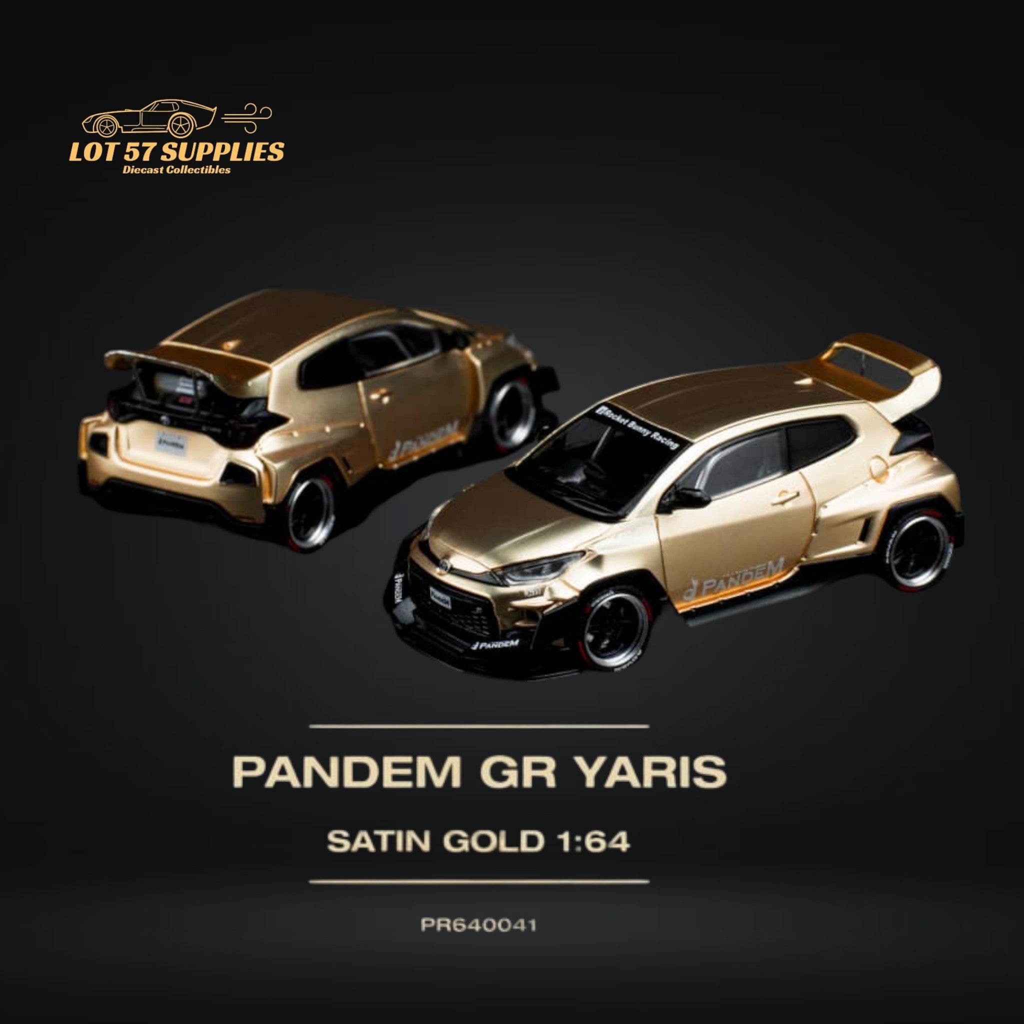 Pop Race Toyota Yaris GR Satin Gold 1:64