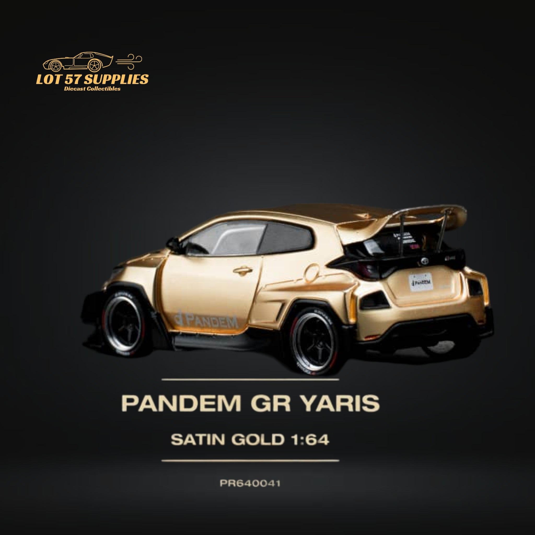 Pop Race Toyota Yaris GR Satin Gold 1:64