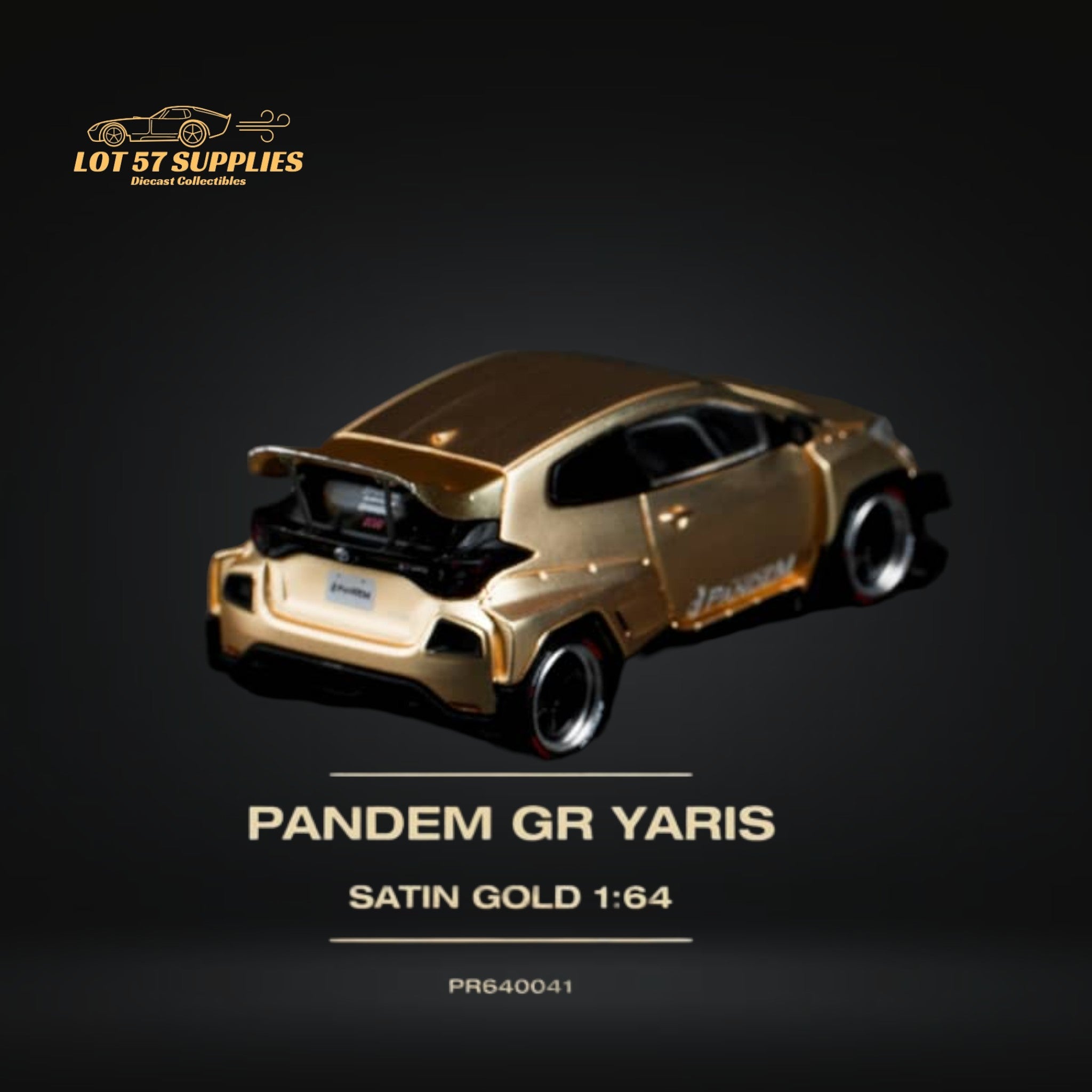 Pop Race Toyota Yaris GR Satin Gold 1:64