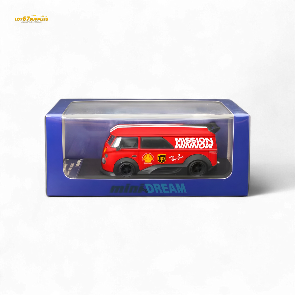 Mini Dream Volkswagen T1 RWB Van Red WM Livery 1:64