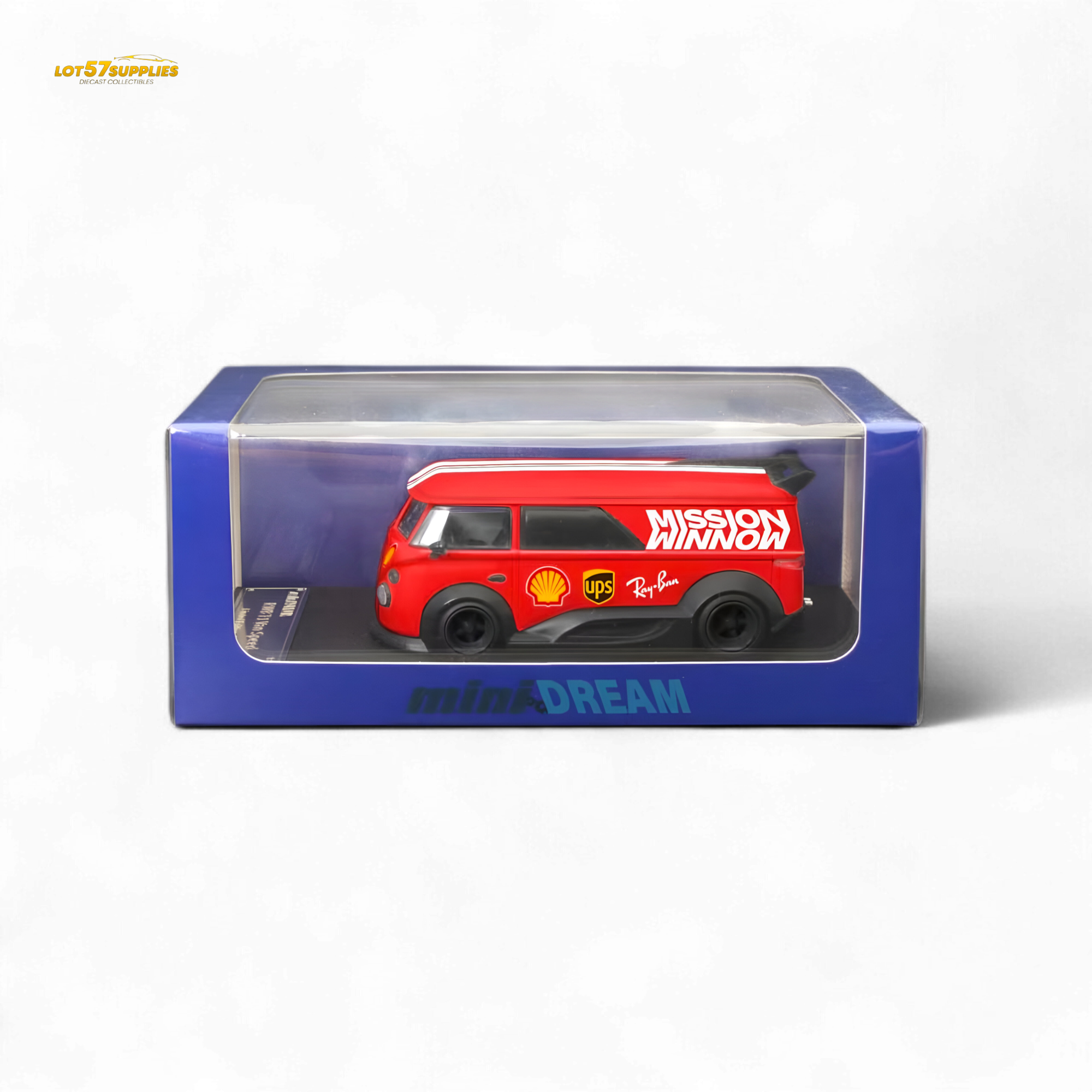 Mini Dream Volkswagen T1 RWB Van Red WM Livery 1:64
