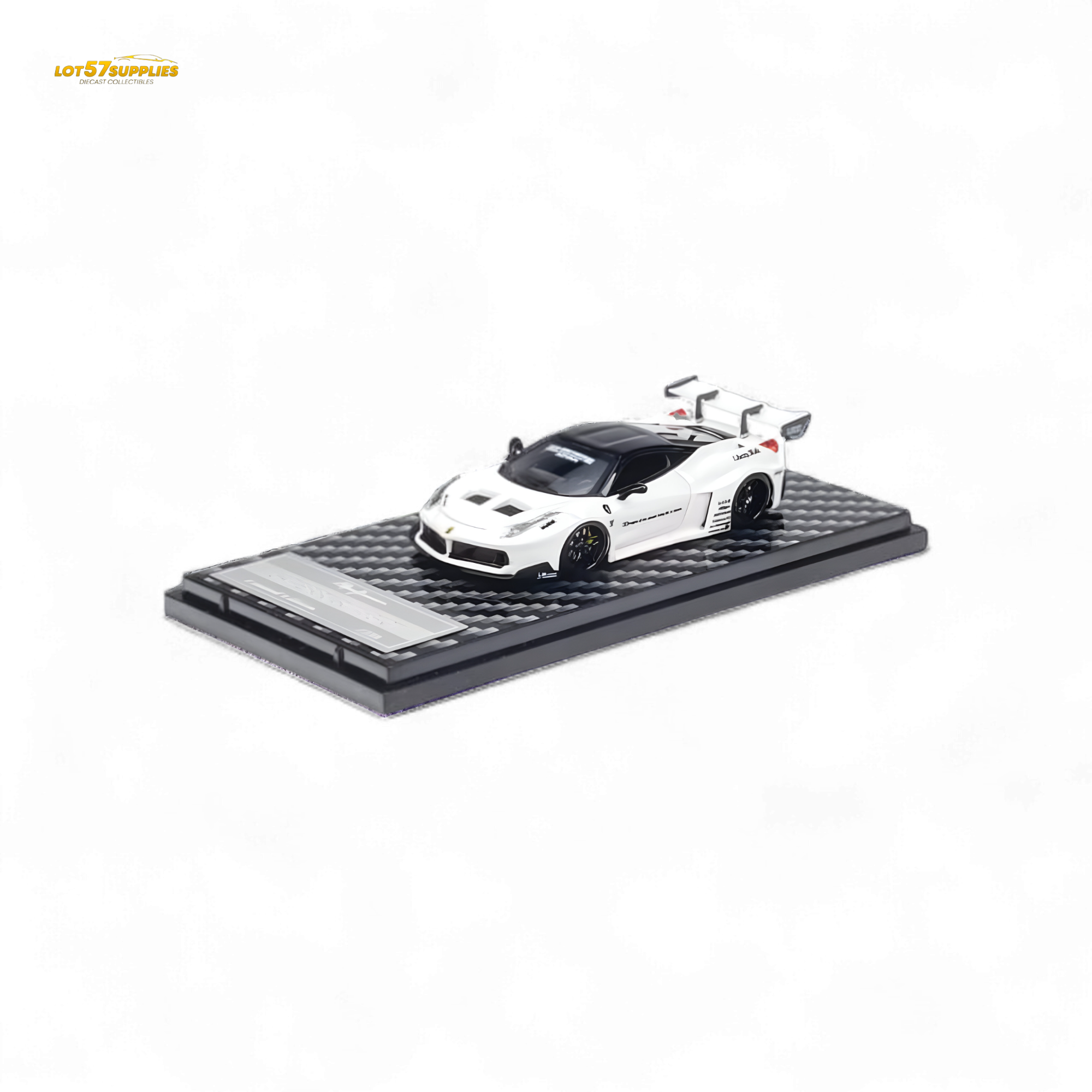 QIDIAN Ferrari 458 LBWK GT White 1:64