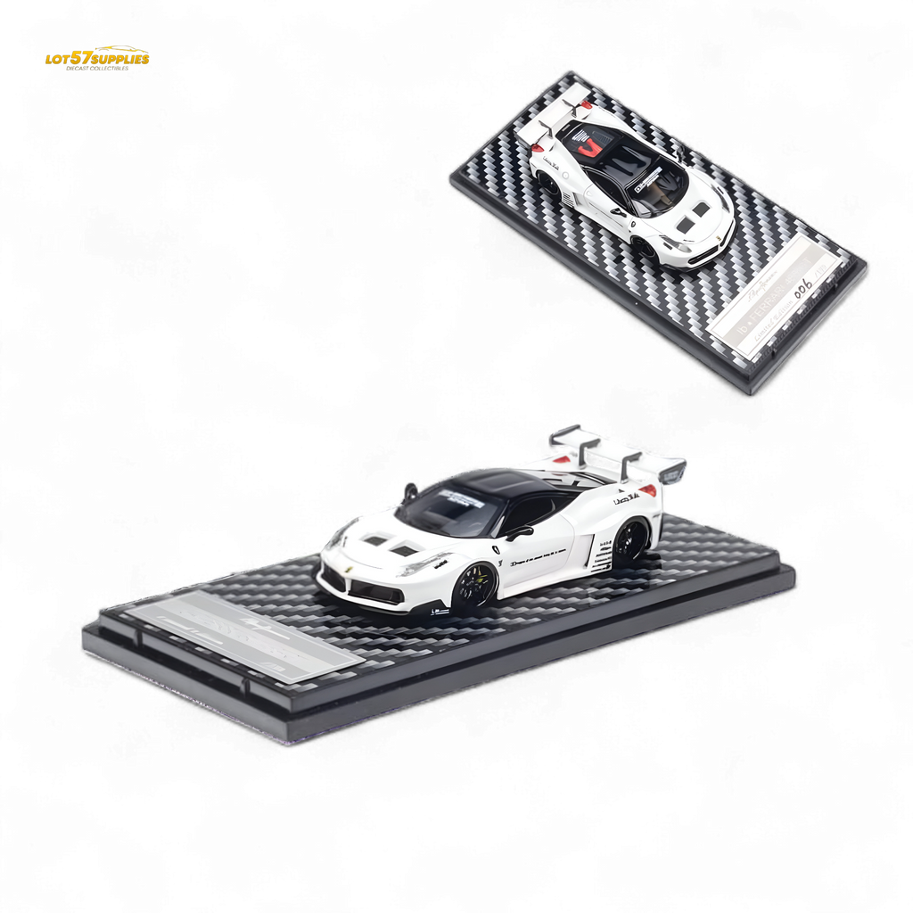 QIDIAN Ferrari 458 LBWK GT White 1:64