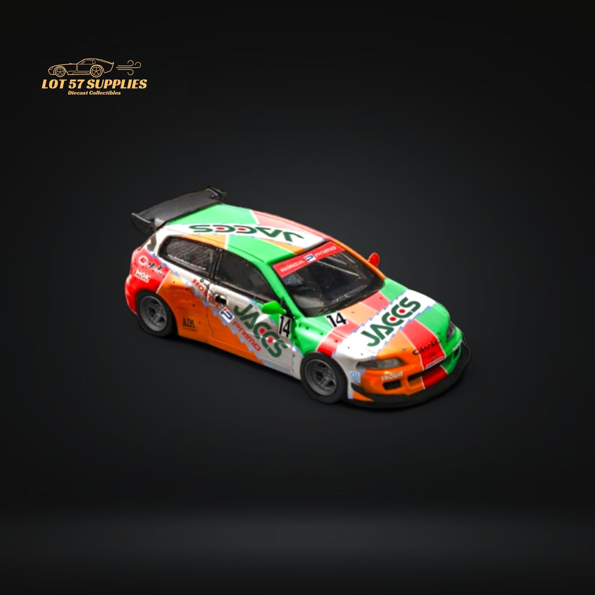 Fuji Honda Civic EG6 Rocket Bunny JACCS #14 Livery 1:64