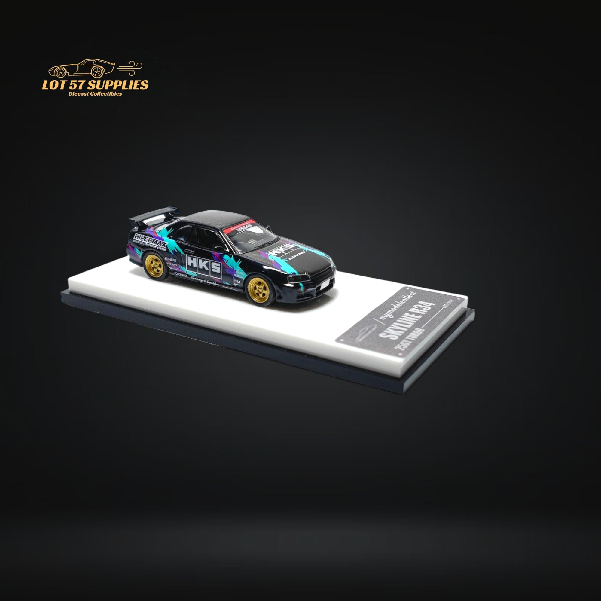 MC Nissan Skyline R34 HKS Livery 1:64
