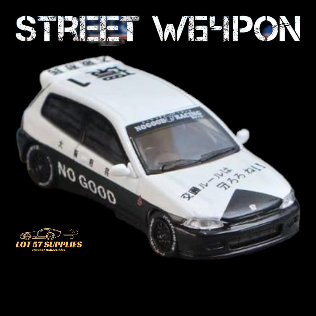 Street Weapon Honda Civic EG6 Police Livery 1:64