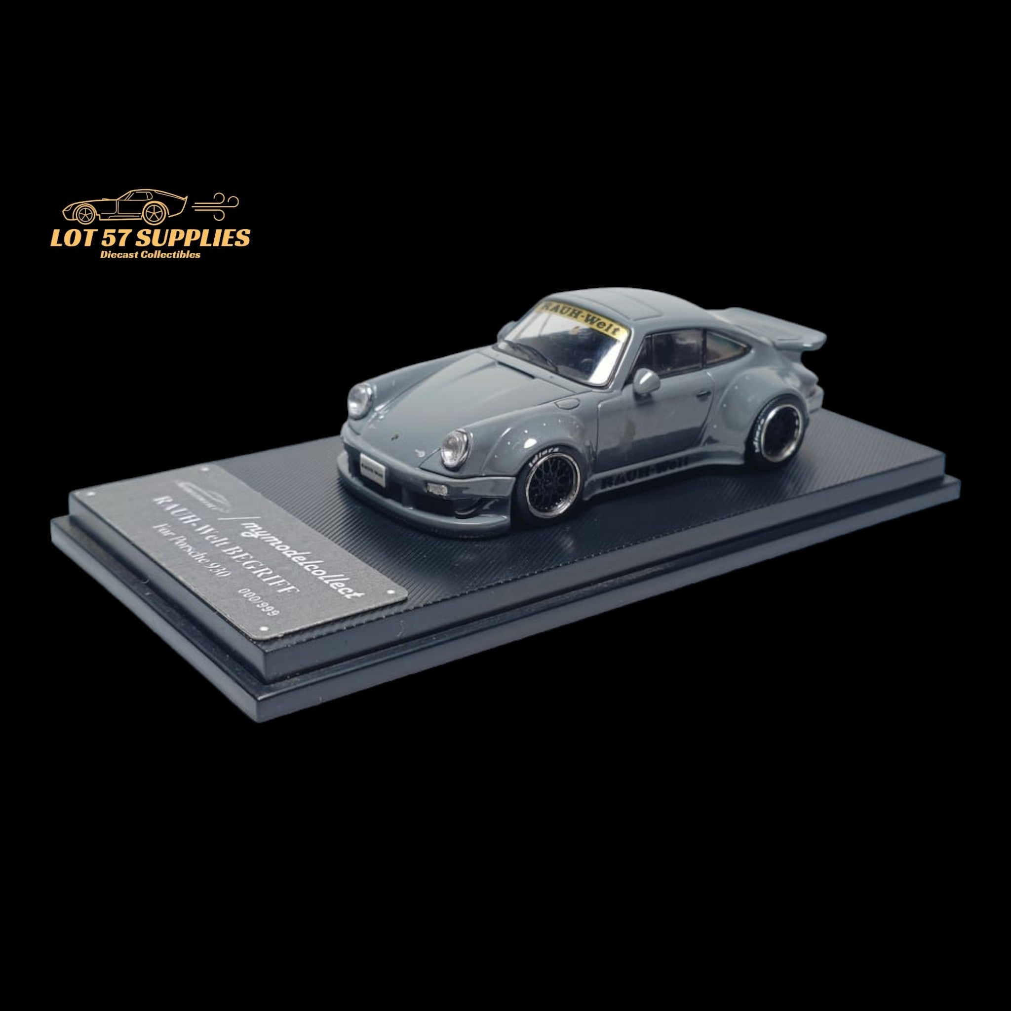 MC Porsche RWB 930 Ducktail Cement Gray 1:64