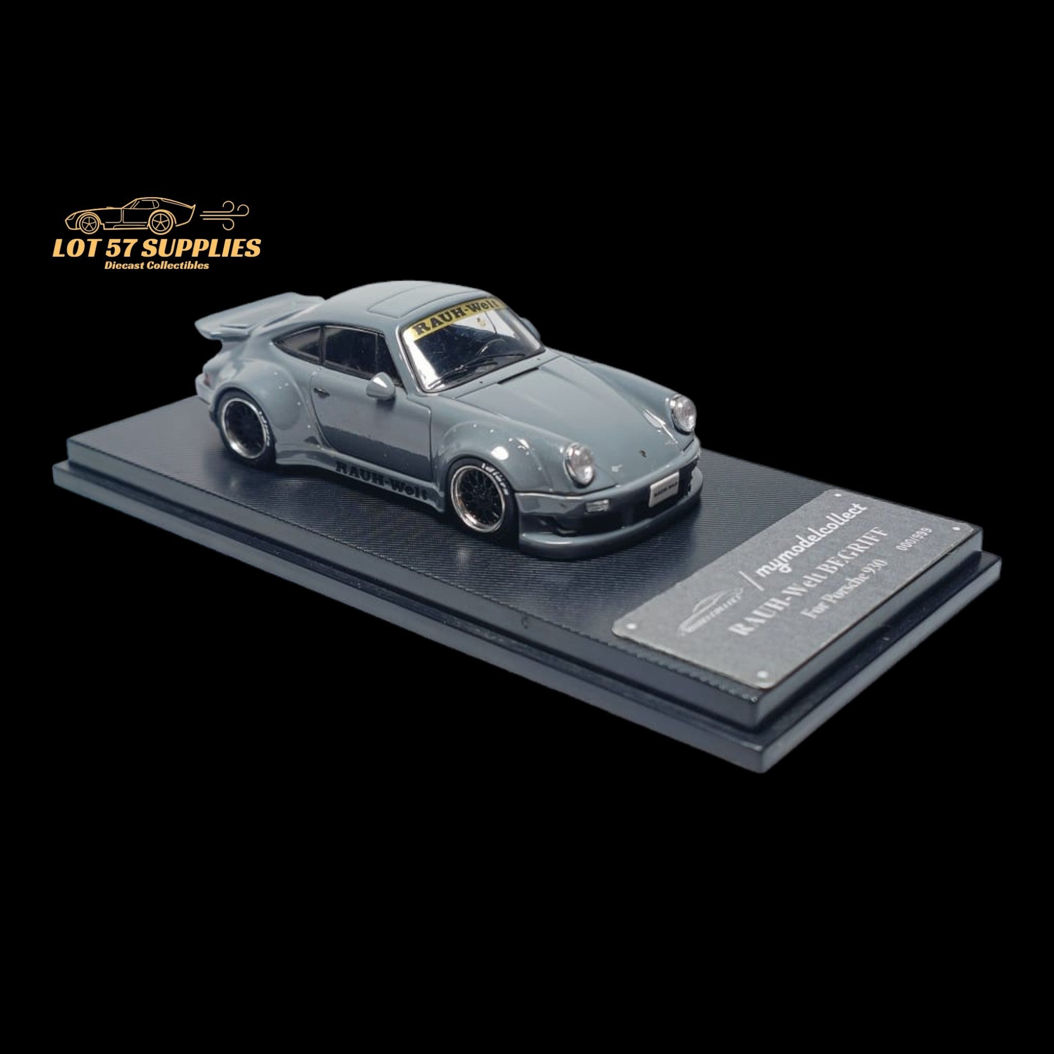 MC Porsche RWB 930 Ducktail Cement Gray 1:64