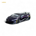 King Model Lamborghini Huracan LP610 Purple Carbon Fiber 1:64