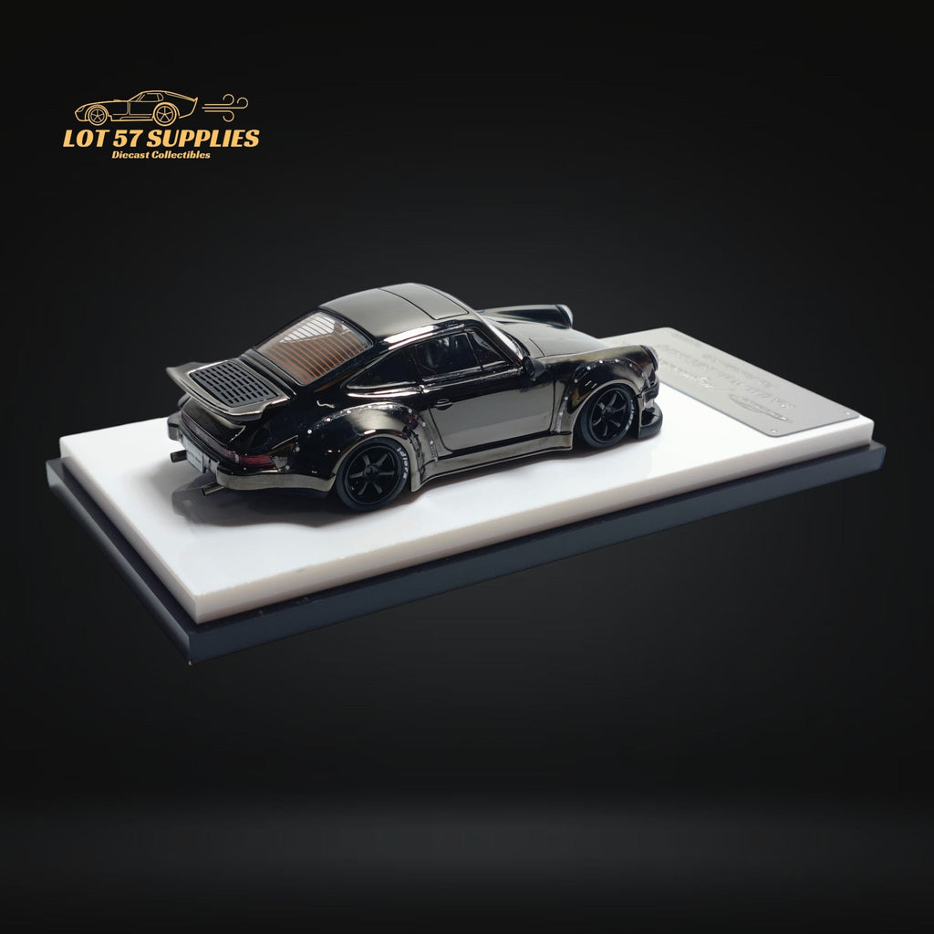 MC Porsche RWB 930 Chrome Gunmetal Gray 1:64