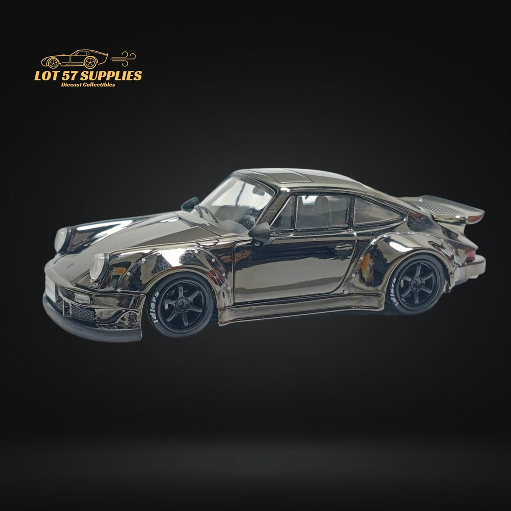 MC Porsche RWB 930 Chrome Gunmetal Gray 1:64