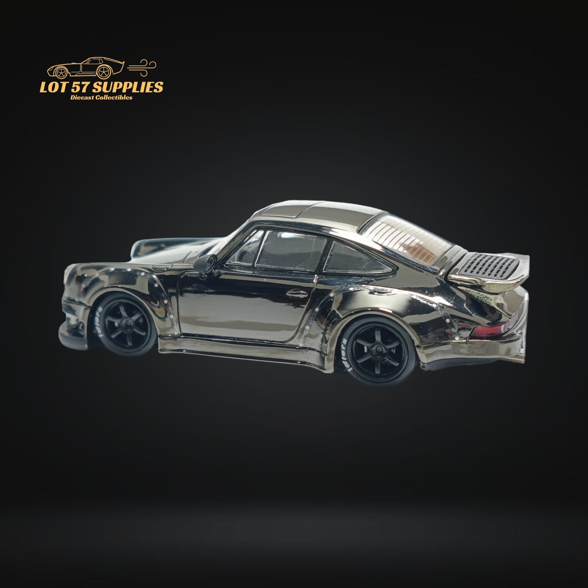 MC Porsche RWB 930 Chrome Gunmetal Gray 1:64