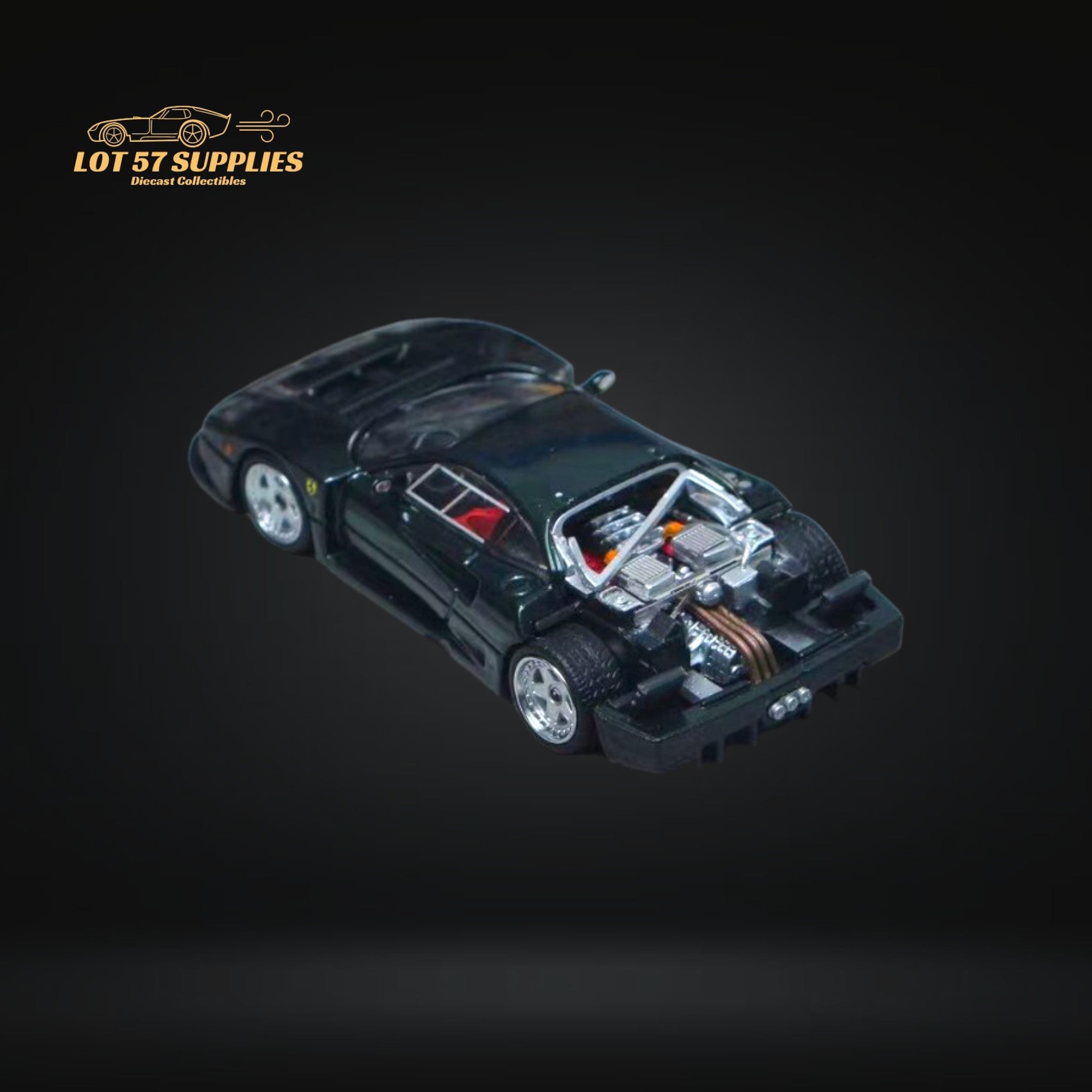 Stance Hunters Ferrari F40 LM British Green 1:64