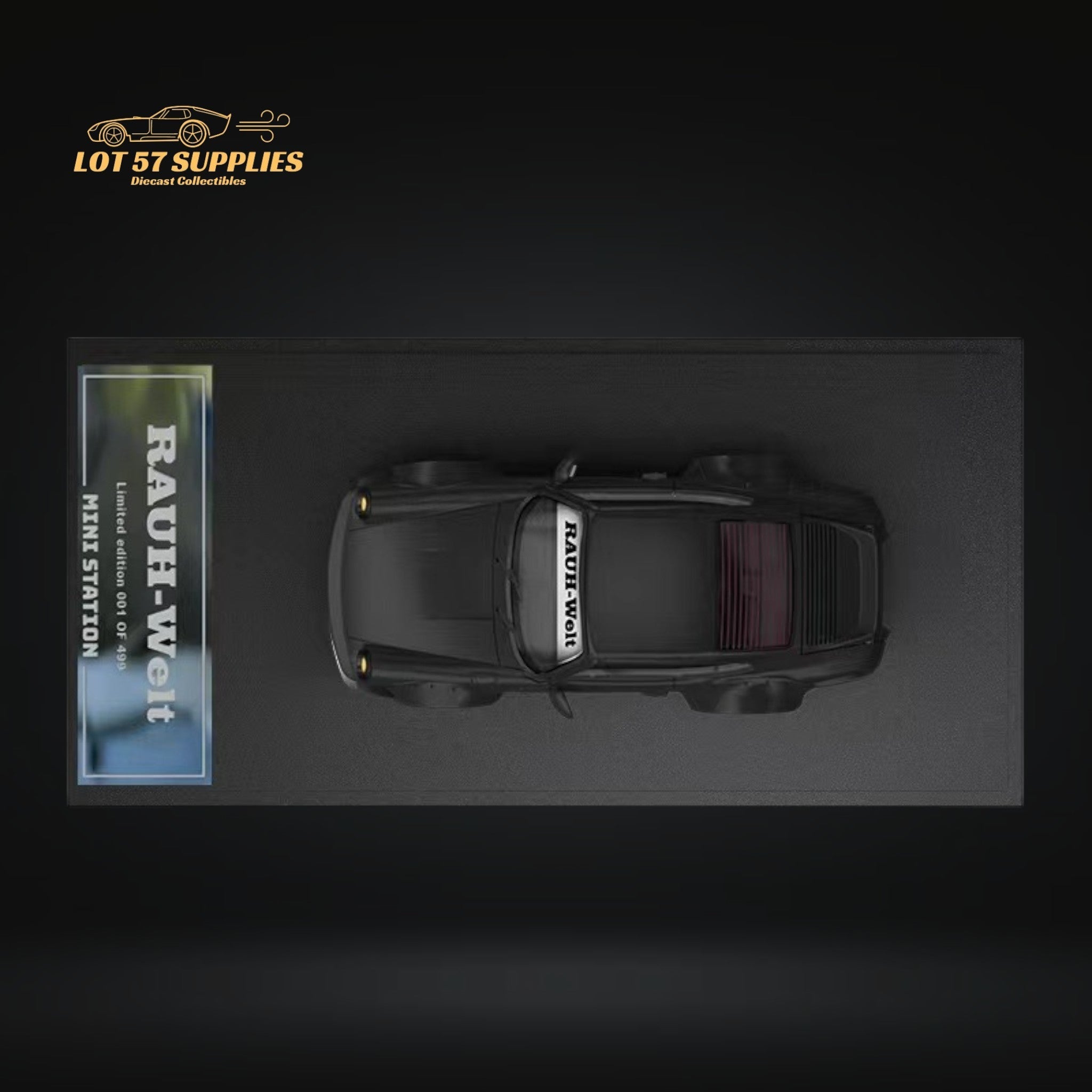Mini Station Porsche RWB 964 Samurai Black 1:64
