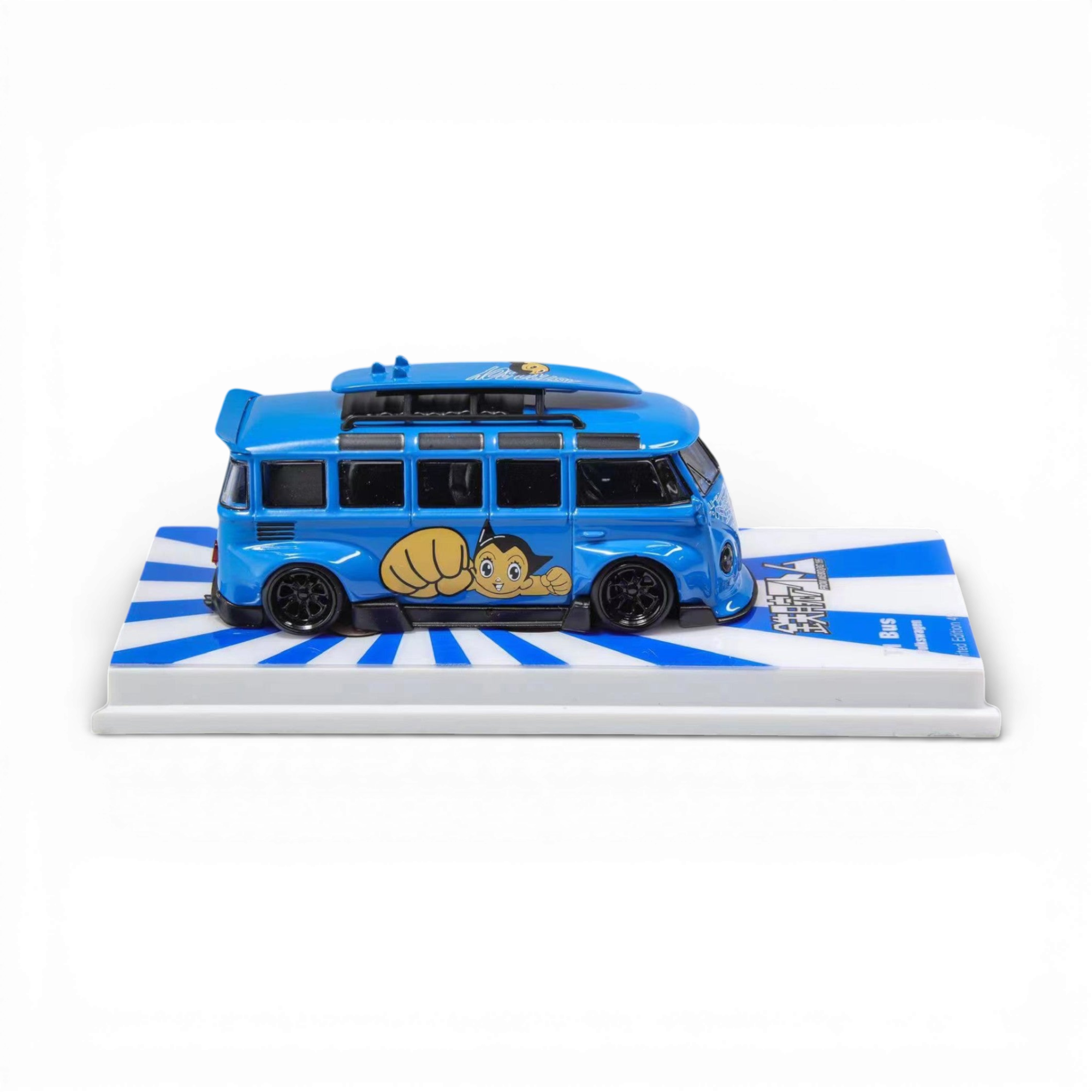 Flame VW Volkswagen T1 Astro Boy Blue 1:64