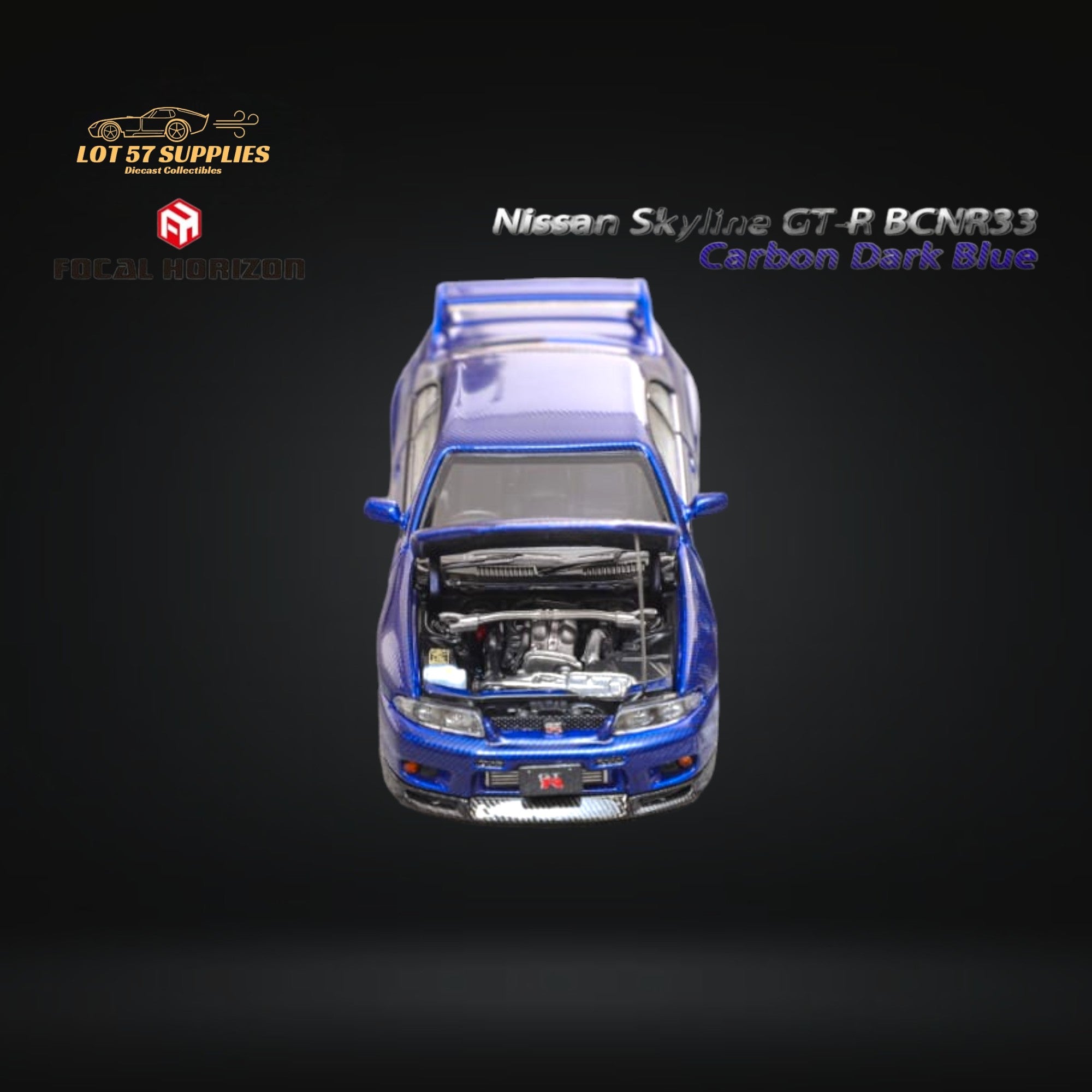 Focal Horizon Skyline GT-R R33 Dark Blue 1:64