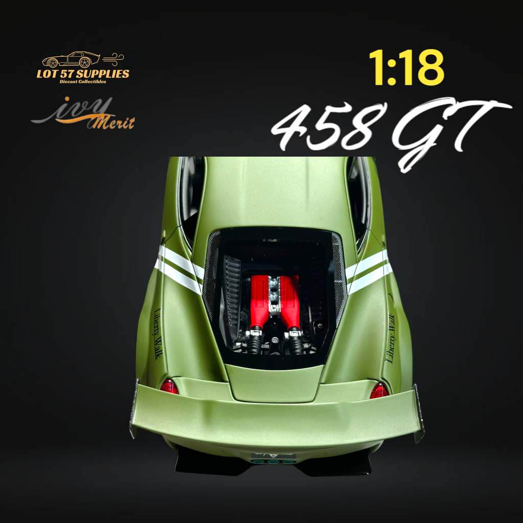 IVY MERIT Ferrari 458 GT LBWK 1:18 Resin