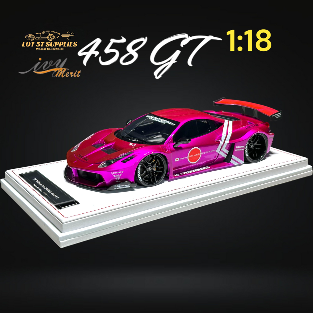 IVY MERIT Ferrari 458 GT Purple LBWK 1:18
