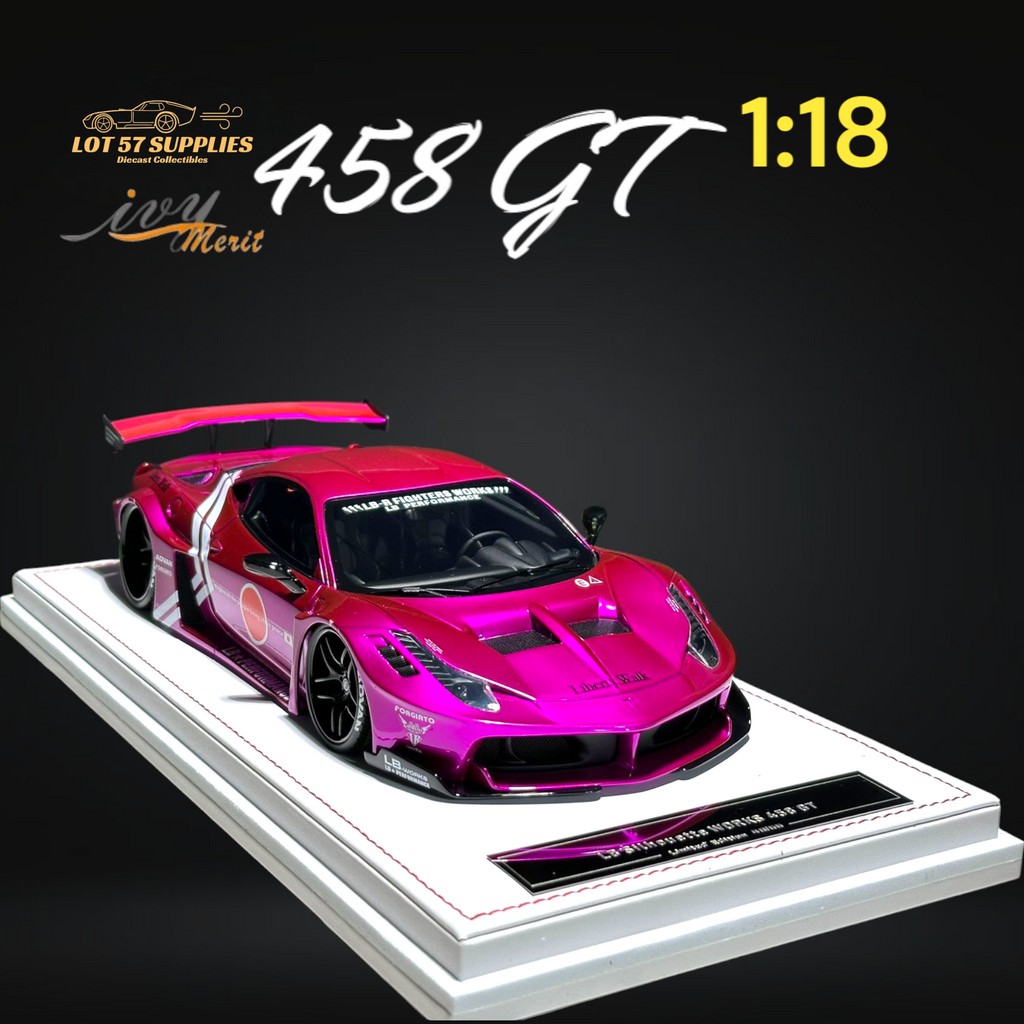 IVY MERIT Ferrari 458 GT Purple LBWK 1:18