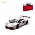 King Model Lamborghini Aventador LP700-4 White LV Livery 1:64