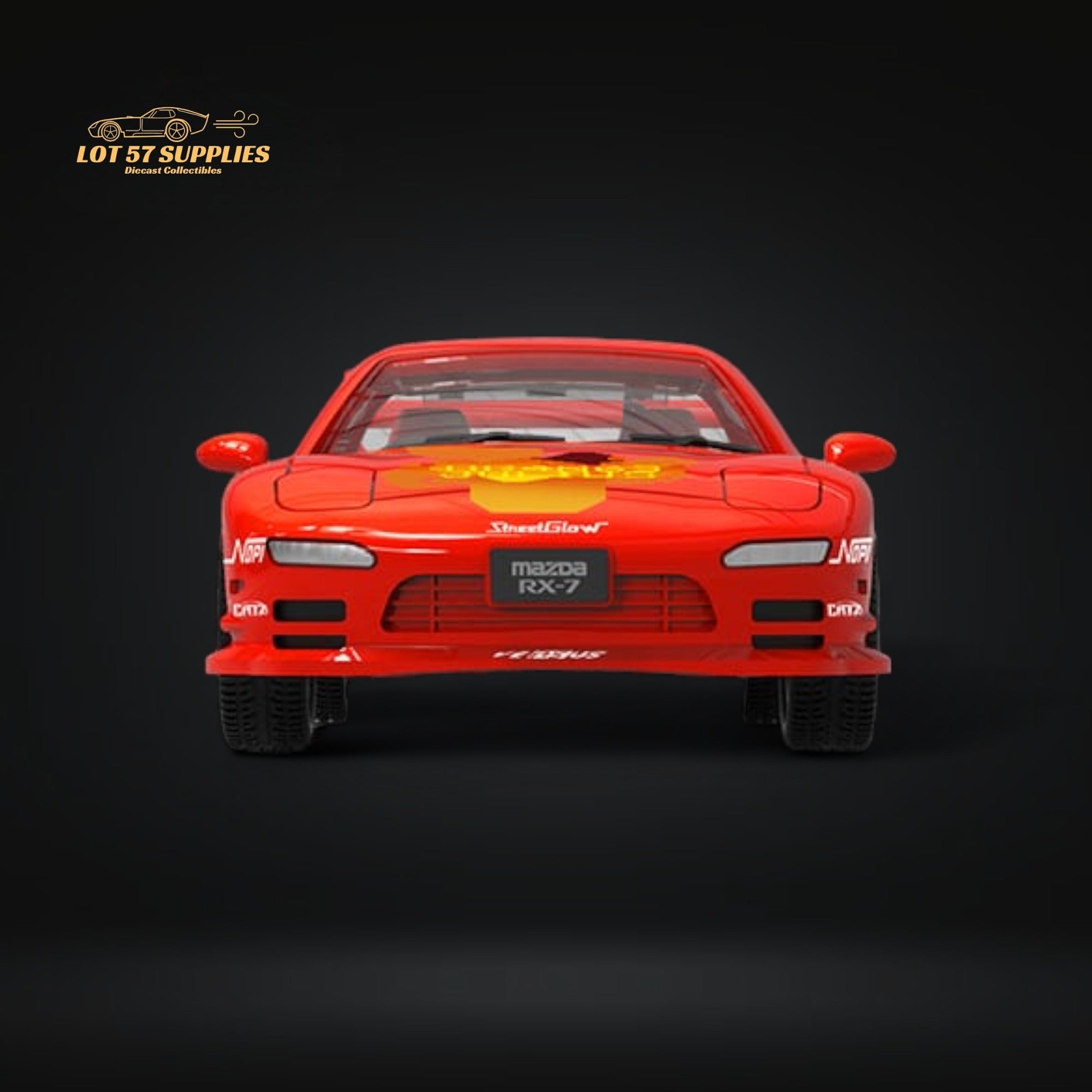 Mini Station Mazda RX-7 Red 1:64