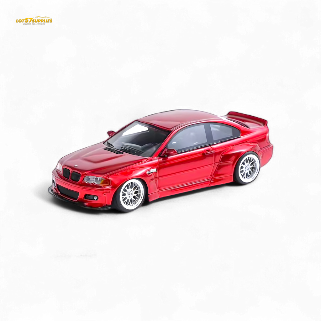 Flame BMW M3 E46 Widebody Pandem Metallic Red 1:64
