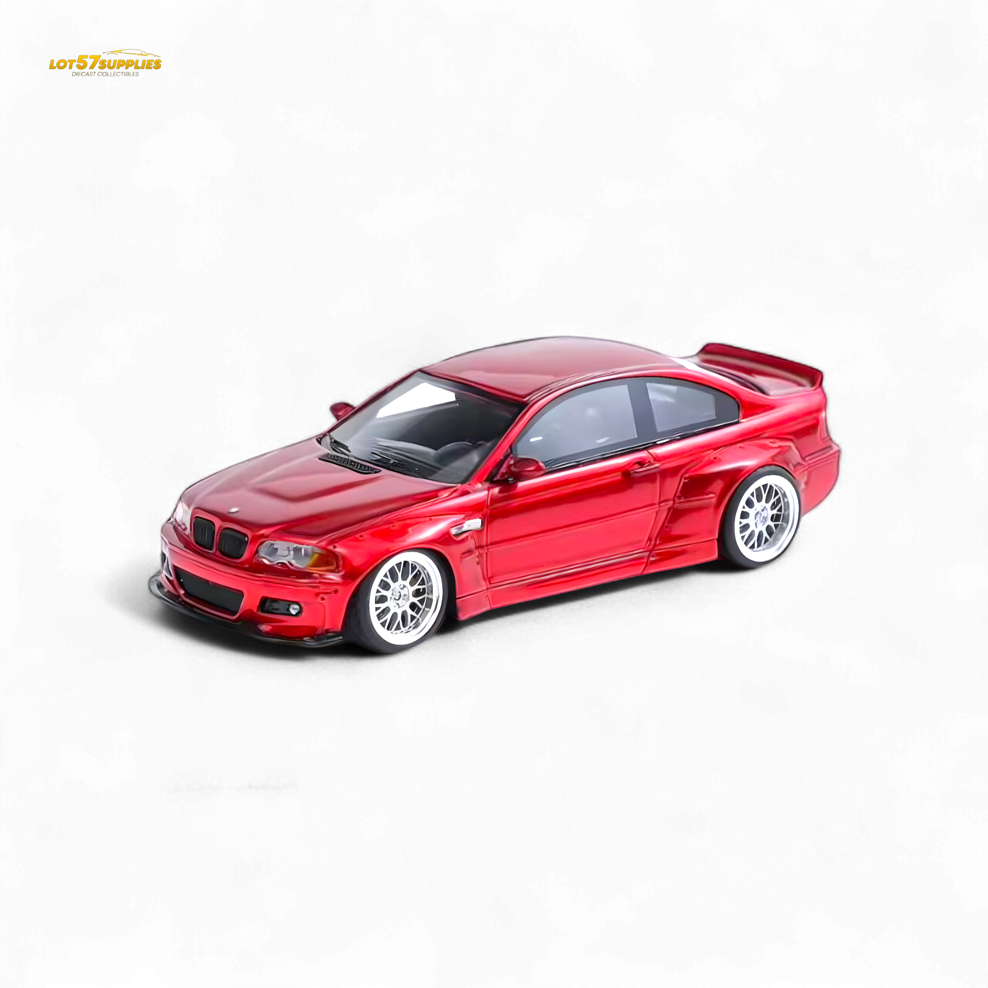 Flame BMW M3 E46 Widebody Pandem Metallic Red 1:64