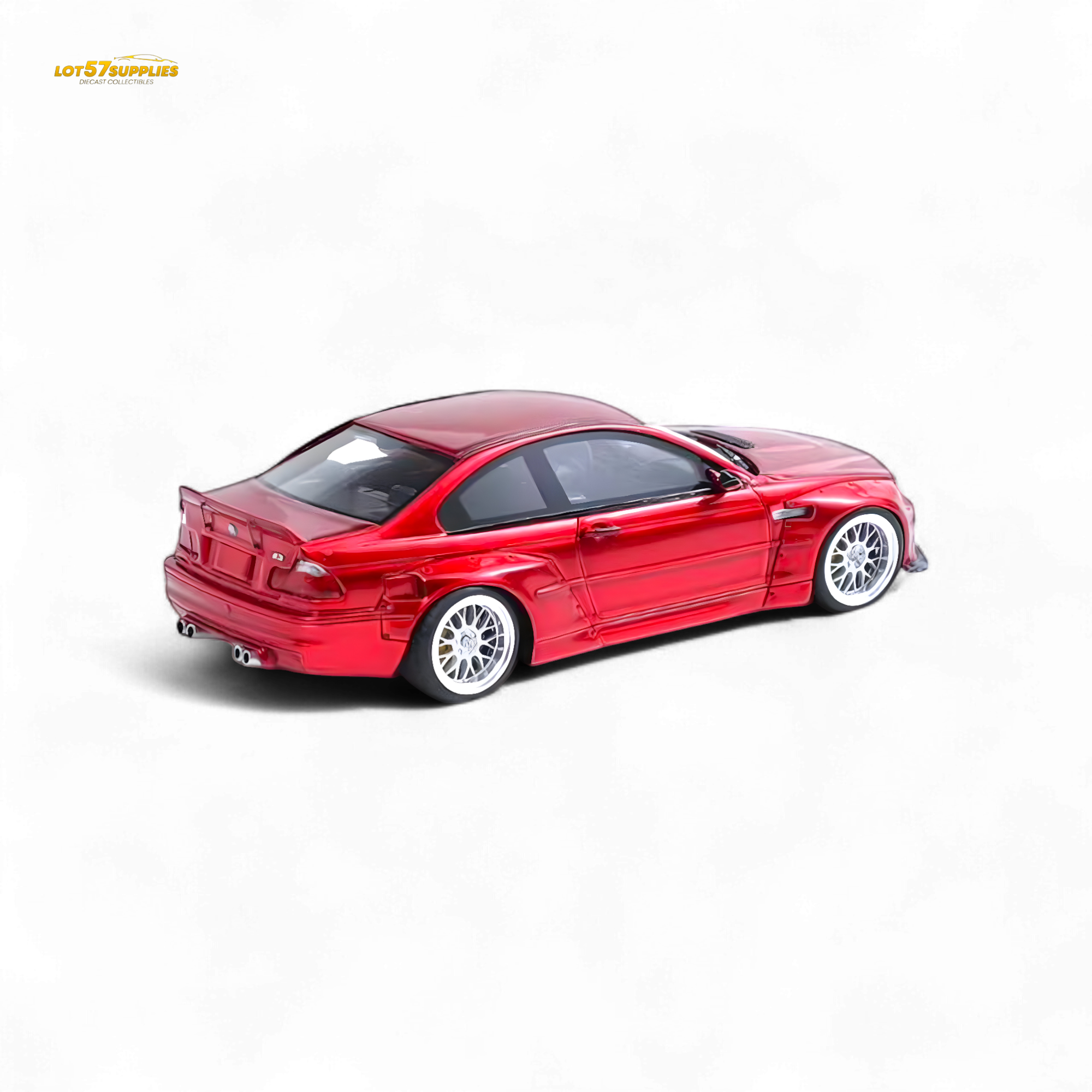 Flame BMW M3 E46 Widebody Pandem Metallic Red 1:64