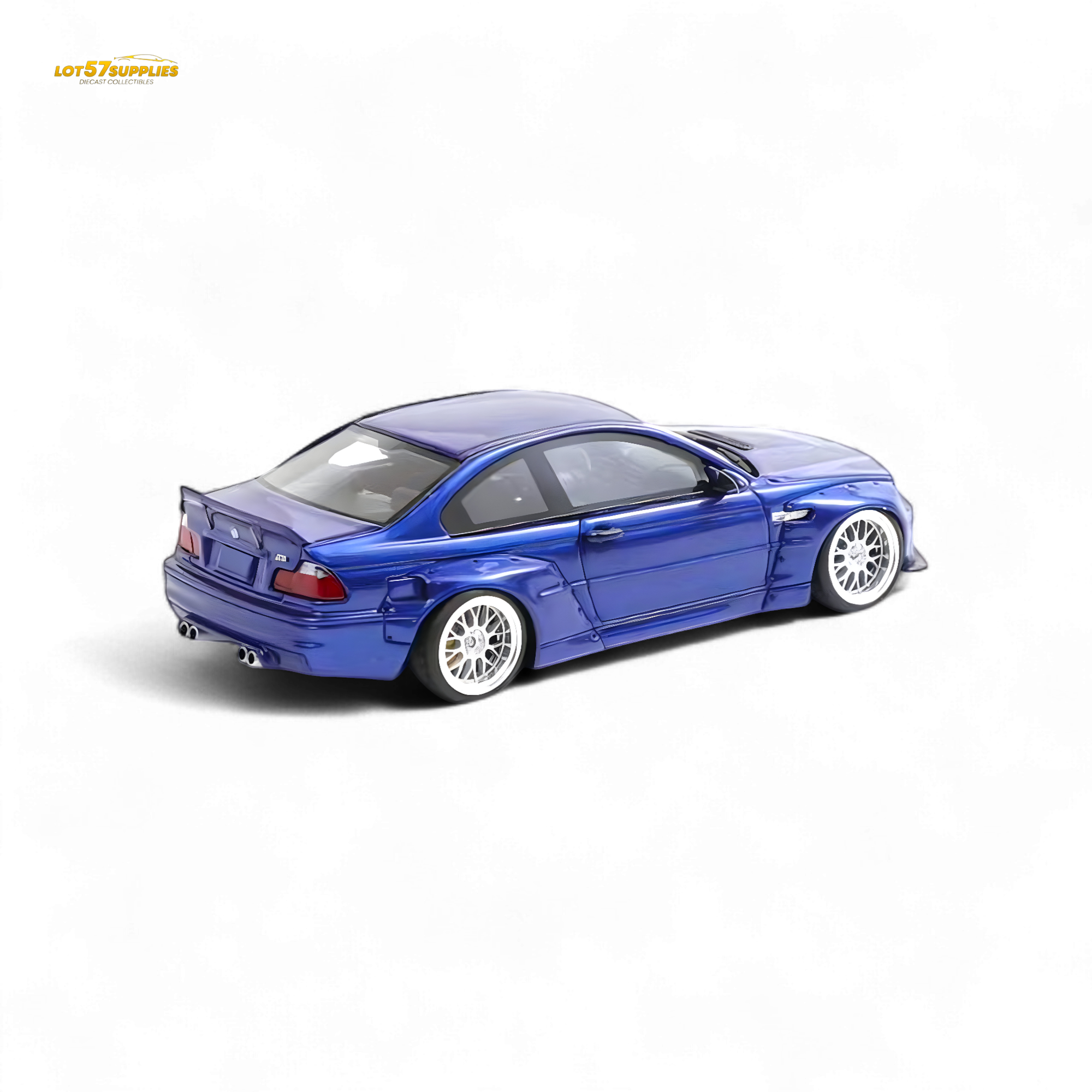 Flame BMW M3 E46 Widebody Pandem Metallic Blue 1:64