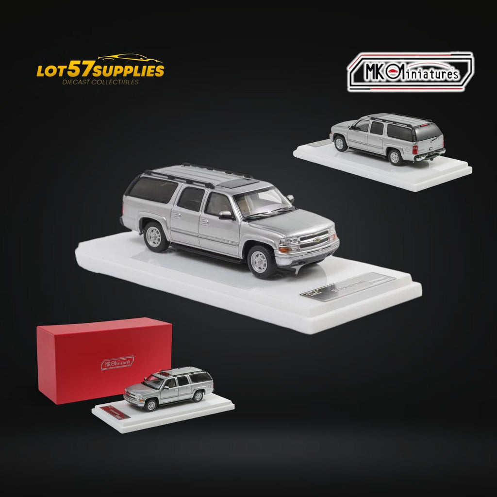 MK Miniatures Chevrolet Suburban Silver 1:64