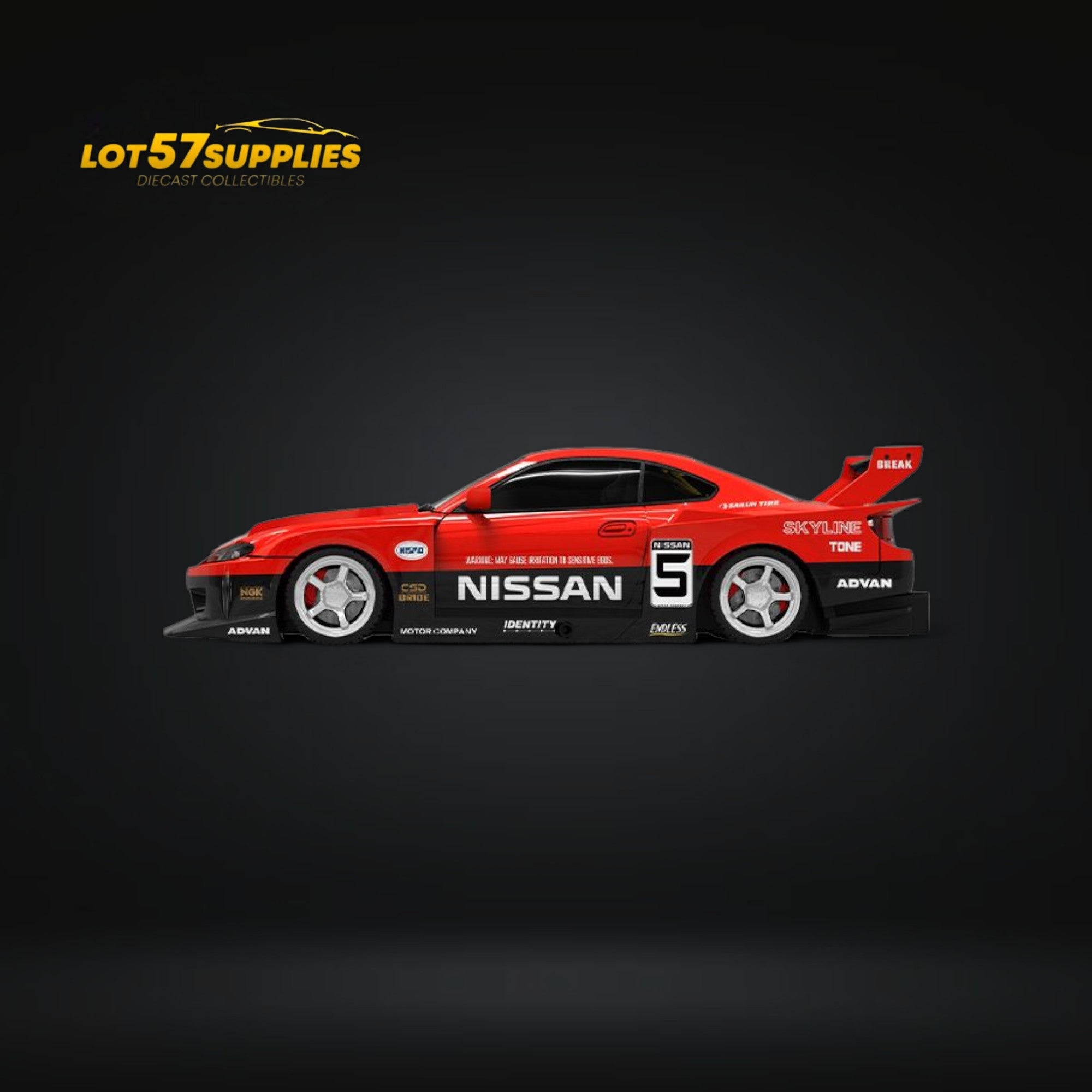 (Pre-Order) SUPCAR Silvia S15 Advan LBWK Livery 1:64