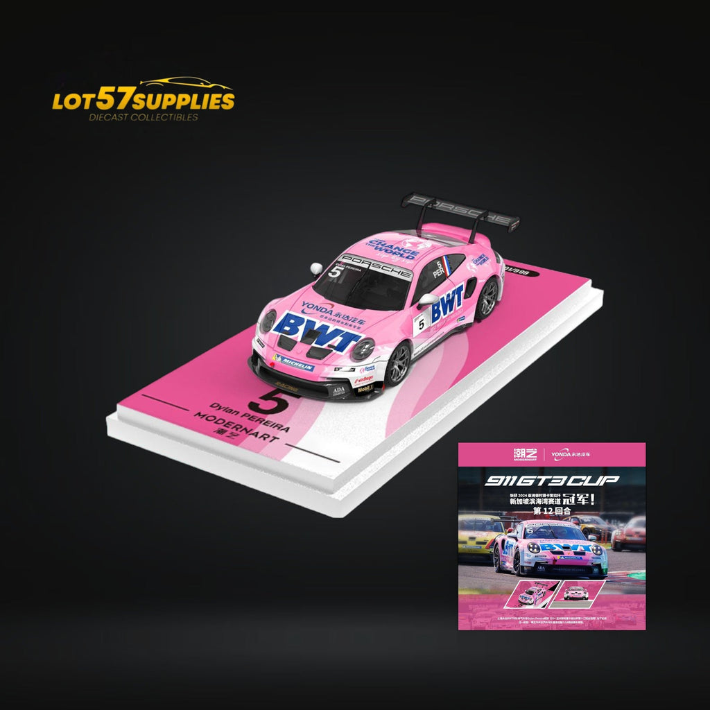 ModernArt Porsche 911 GT3 Cup BWT Pink Livery 1:64