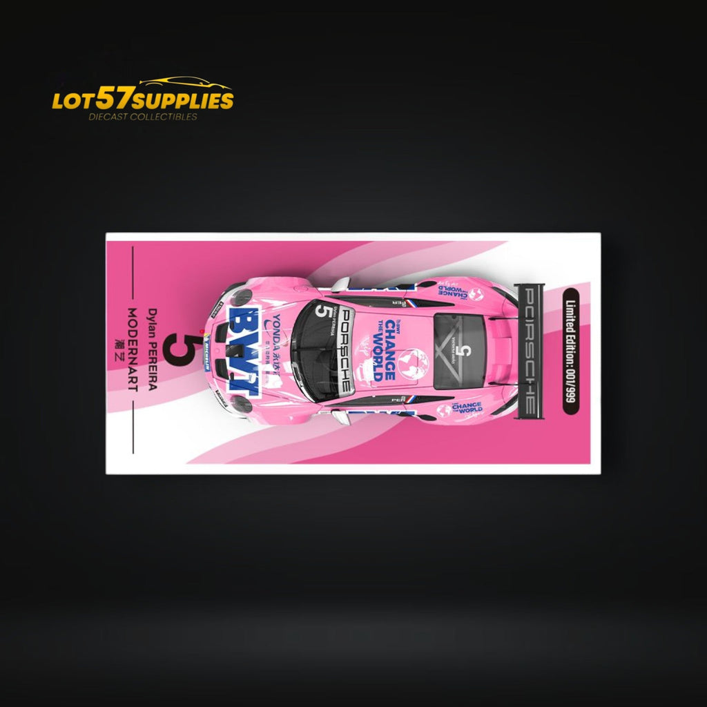 ModernArt Porsche 911 GT3 Cup BWT Pink Livery 1:64