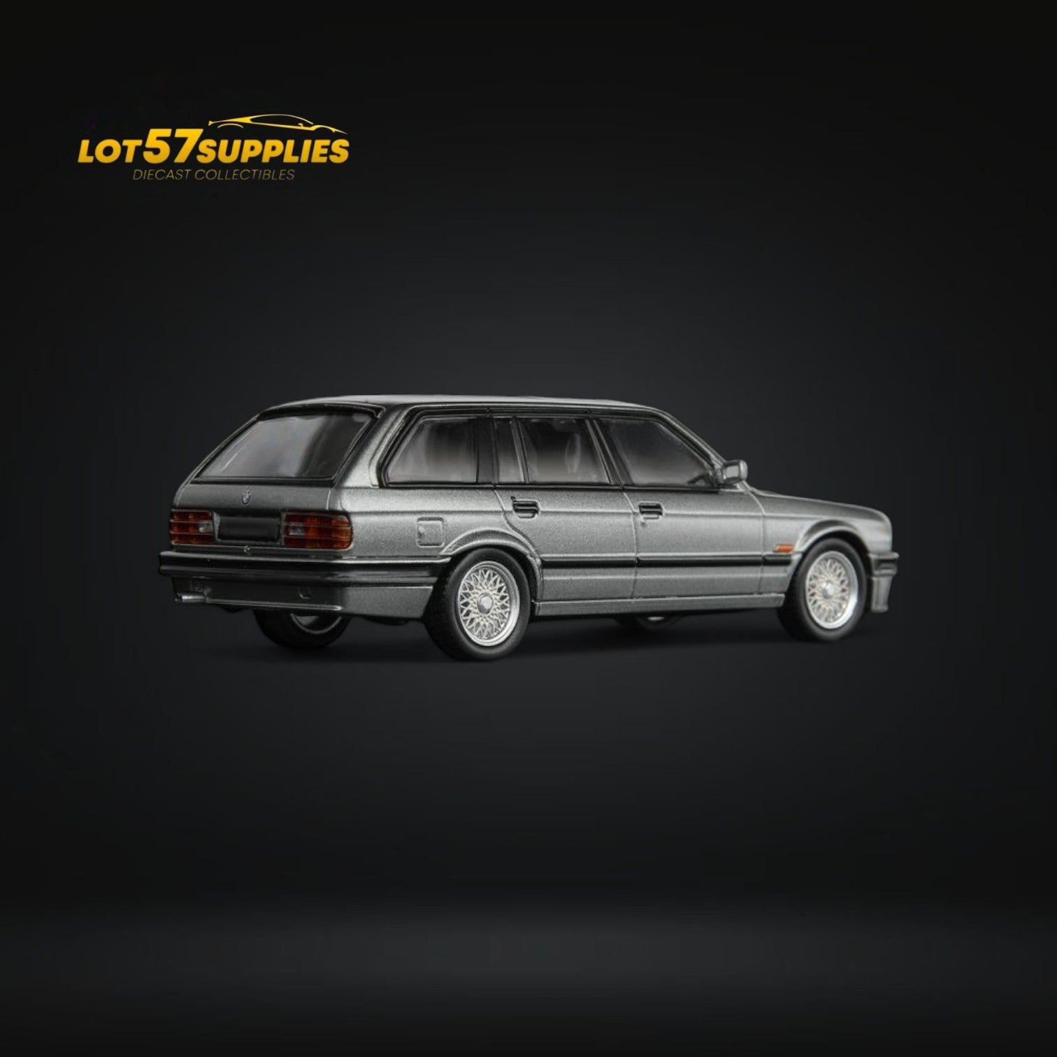 Mortal BMW E30 Touring Wagon Silver Grey 1:64