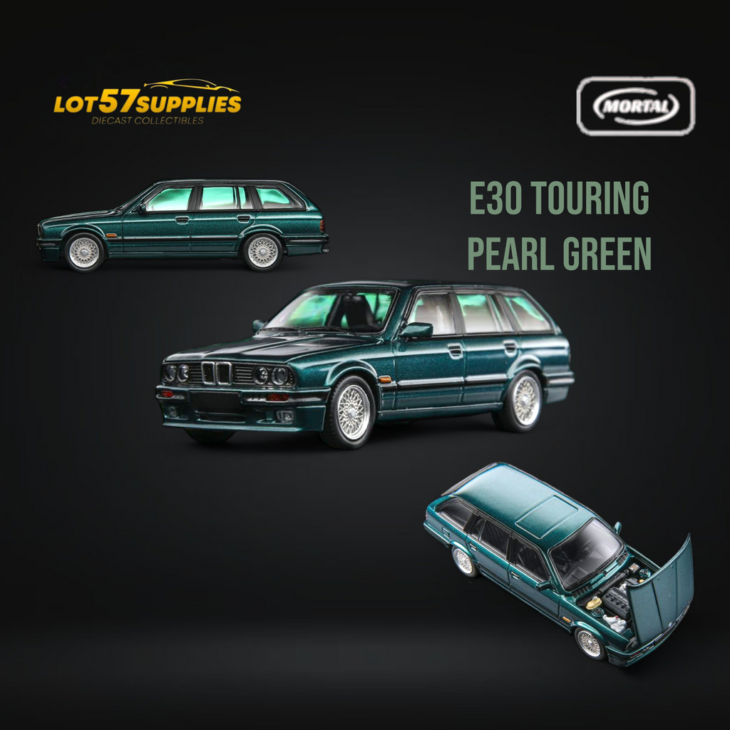 Mortal BMW E30 Touring Wagon Pearl Green 1:64