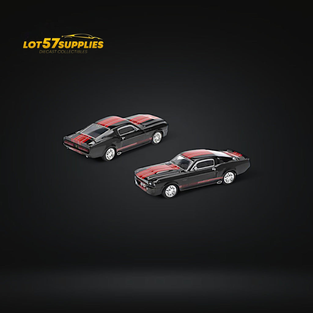 Pop Race Shelby Mustang GT500 Dark Chrome 1:64
