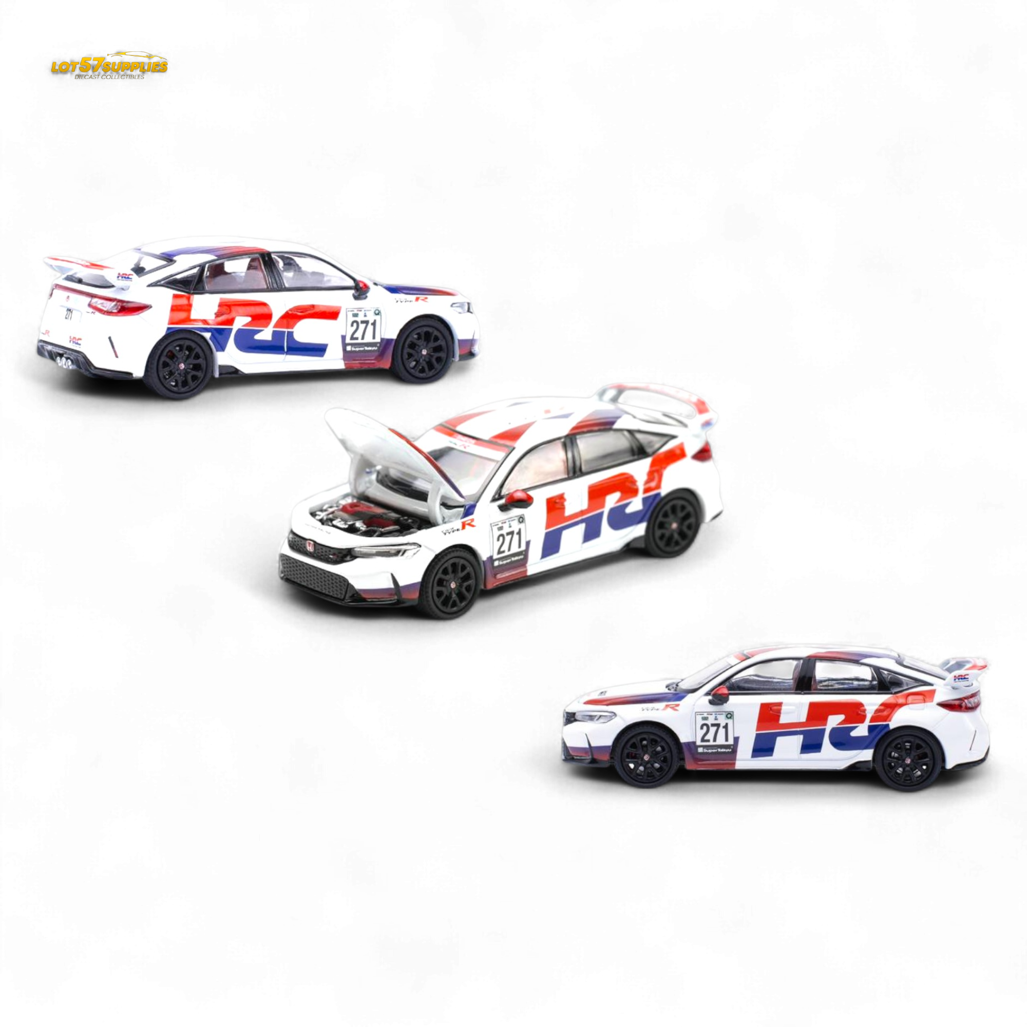 Pop Race Honda Civic FL5 Type-R TCR HRC Livery 1:64