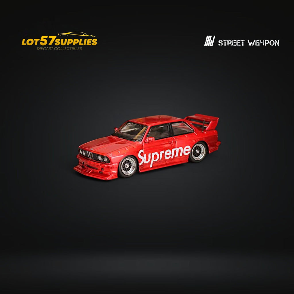 Street Weapon BMW E30 SUP Red Livery 1:64