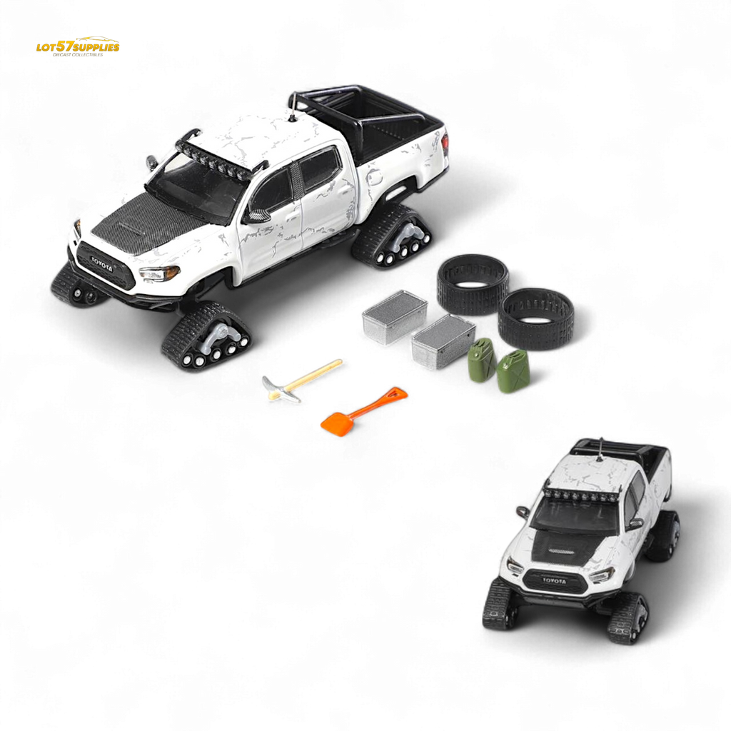 GCD Toyota Tacoma Snow Version White 1:64