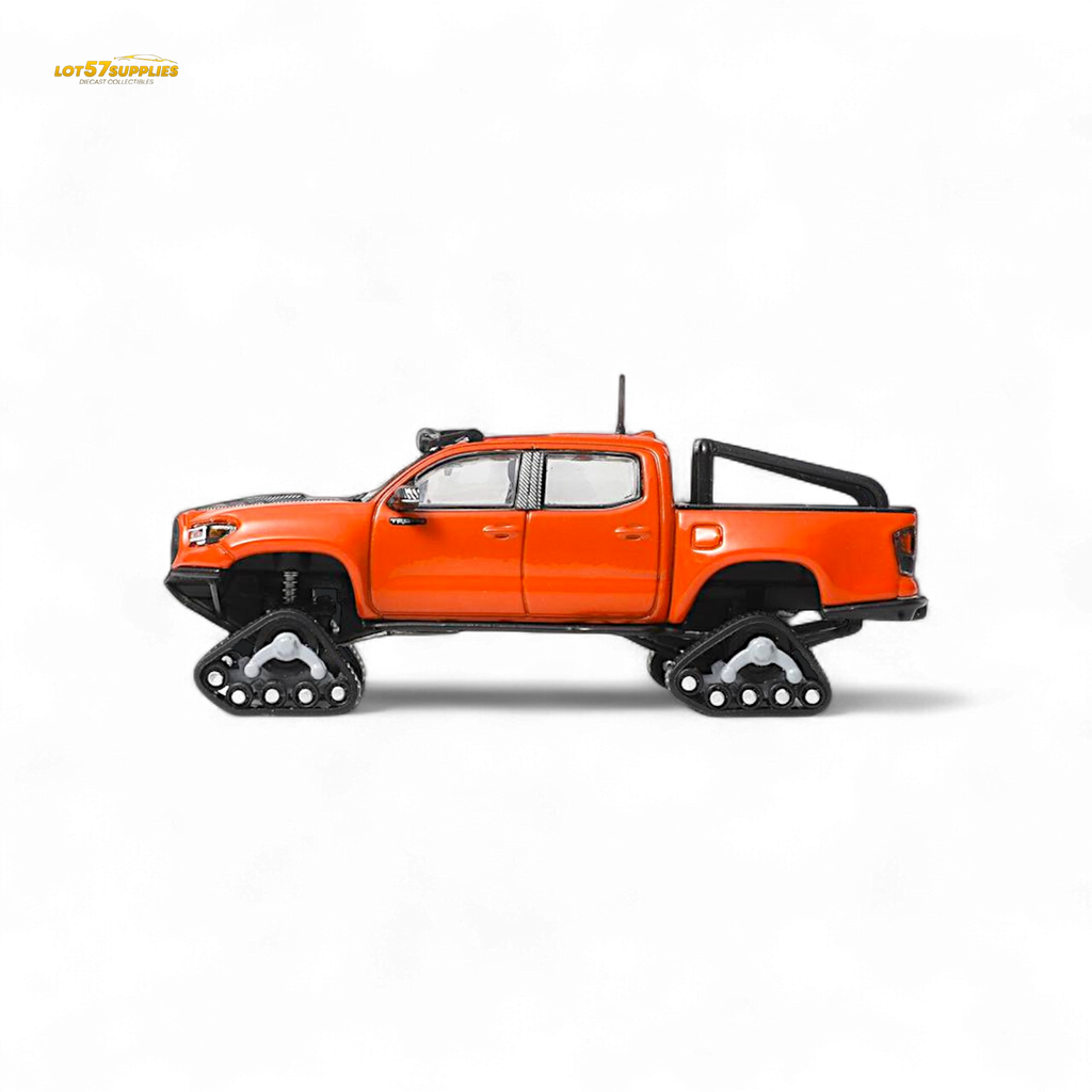 GCD Toyota Tacoma Orange Red 3PMSF Tires 1:64