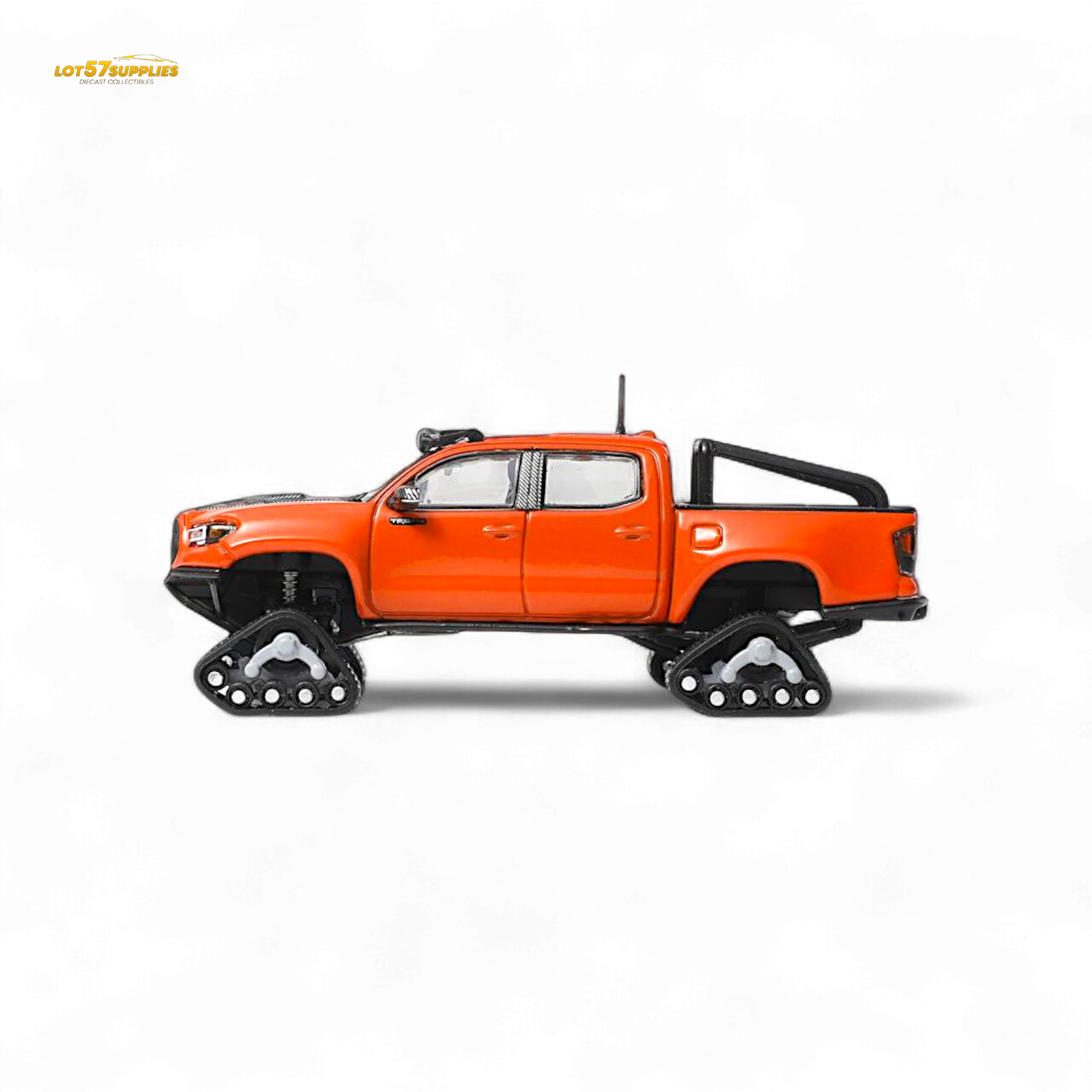 GCD Toyota Tacoma Orange Red 3PMSF Tires 1:64