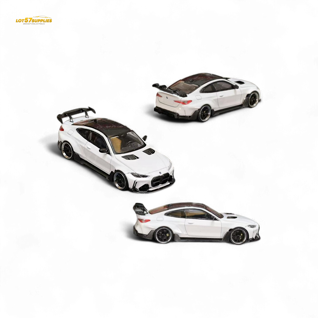 Street Weapon BMW M4 G82 Widebody White 1:64