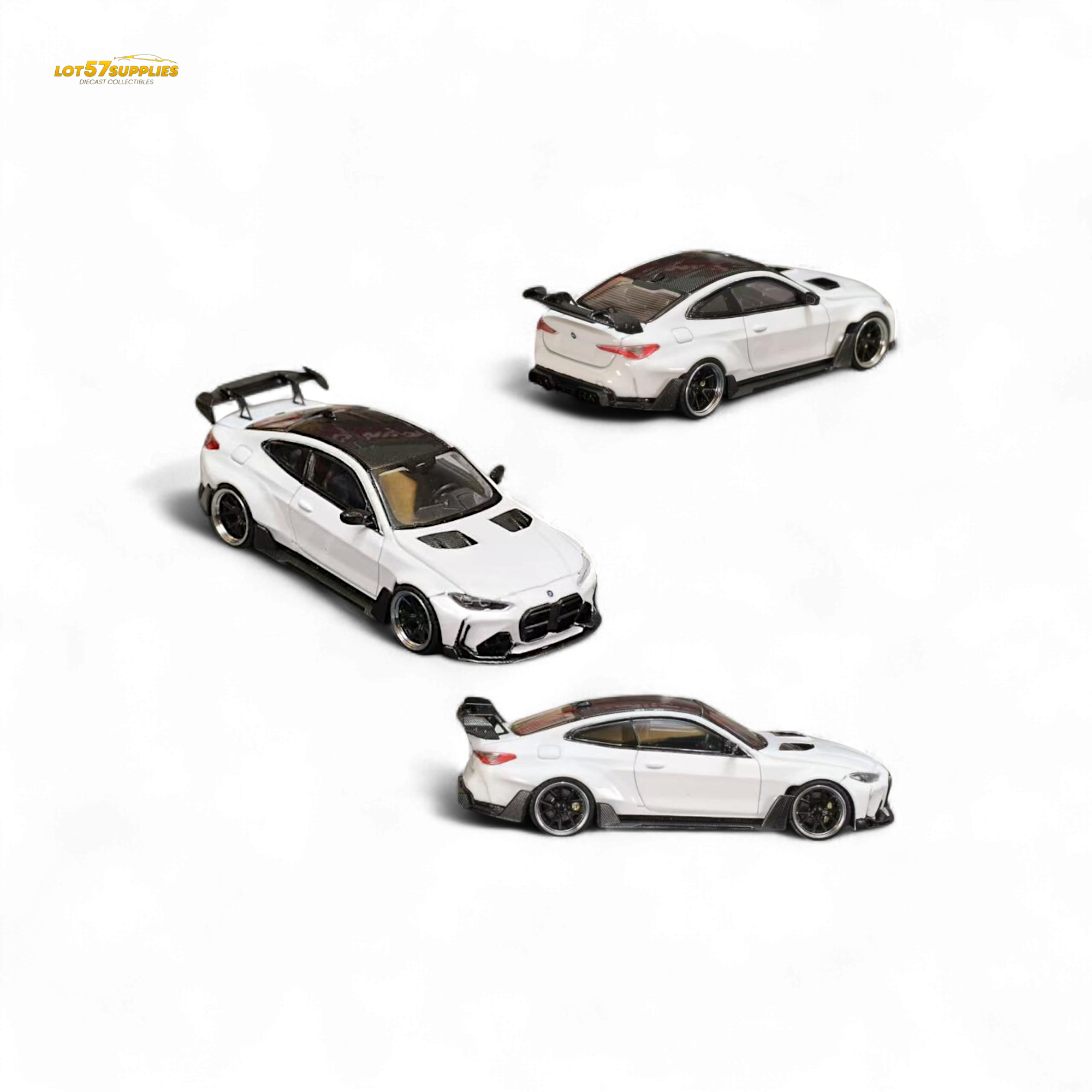 Street Weapon BMW M4 G82 Widebody White 1:64